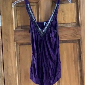 Purple tank.